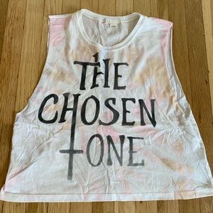 Cropped Cut-Off Tank Tie Dye BTVS Buffy the Vampire Slayer Chosen One Tee